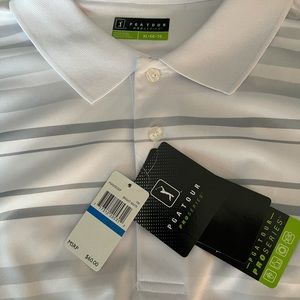 White PGA Golf Polo
